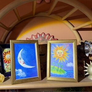 Nichola “Nikki” Moss licensed reprints of “The Sun “& “The Moon”